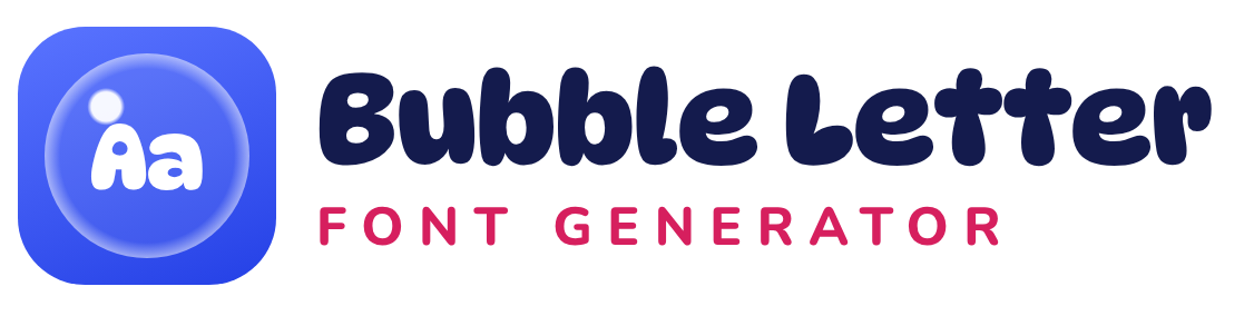 Bubble Letter Font Generator logo